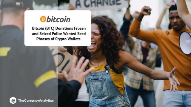 Bitcoin (BTC) Donaties Bevroren en in beslag genomen Politie wilde zaadzinnen van crypto-portefeuilles