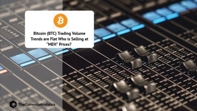 Bitcoin (BTC) handelsvolumetrends zijn vlak Wie verkoopt tegen "MEH" -prijzen?