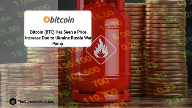 Bitcoin (BTC) heeft een prijsstijging gezien als gevolg van de oorlogspomp van Oekraïne, Rusland