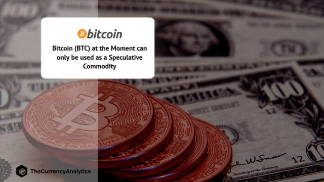 Bitcoin (BTC) kan momenteel alleen als speculatieve grondstof worden gebruikt