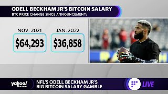 Bitcoin-prijsdaling krimpt salaris van NFL's Odell Beckham Jr