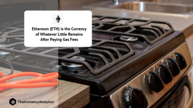 Ethereum (ETH) is de valuta van wat er nog over is na het betalen van gaskosten