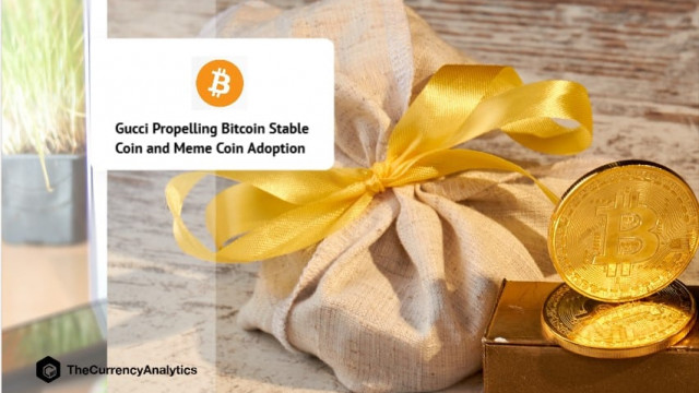 Gucci voortstuwende Bitcoin stabiele munt en Meme Coin-adoptie