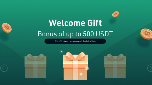 KuCoin biedt nieuwe gebruikers een bonusgeschenk van maximaal 500 USDT bij aanmelding!