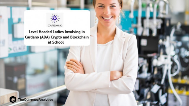 Nuchtere dames die betrokken zijn bij Cardano (ADA) Crypto en Blockchain op school